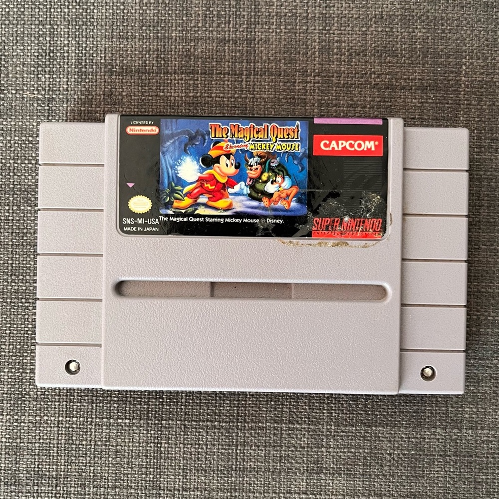 Magical Quest Starring Mickey Mouse‎ Super Nintendo SNES Game